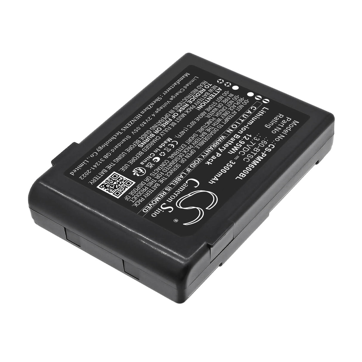 3.7V, Li-ion, 3500mAh, Barcode Scanner battery fits Point Mobile, 60-BTSC, PM60, 12.95Wh Barcode Scanner Cameron Sino Technology Limited