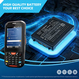 3.7V, Li-ion, 3500mAh, Barcode Scanner battery fits Point Mobile, 60-BTSC, PM60, 12.95Wh Barcode Scanner Cameron Sino Technology Limited