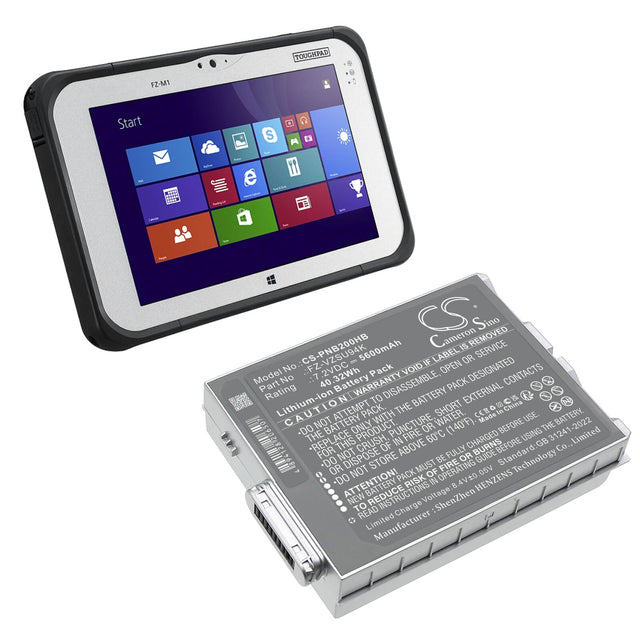 7.2V, Li-Polymer, 5600mAh Notebook, Laptop Battery fits Panasonic, Fz-b2, Fz-m1, 40.32Wh Notebook, Laptop Cameron Sino Technology Limited