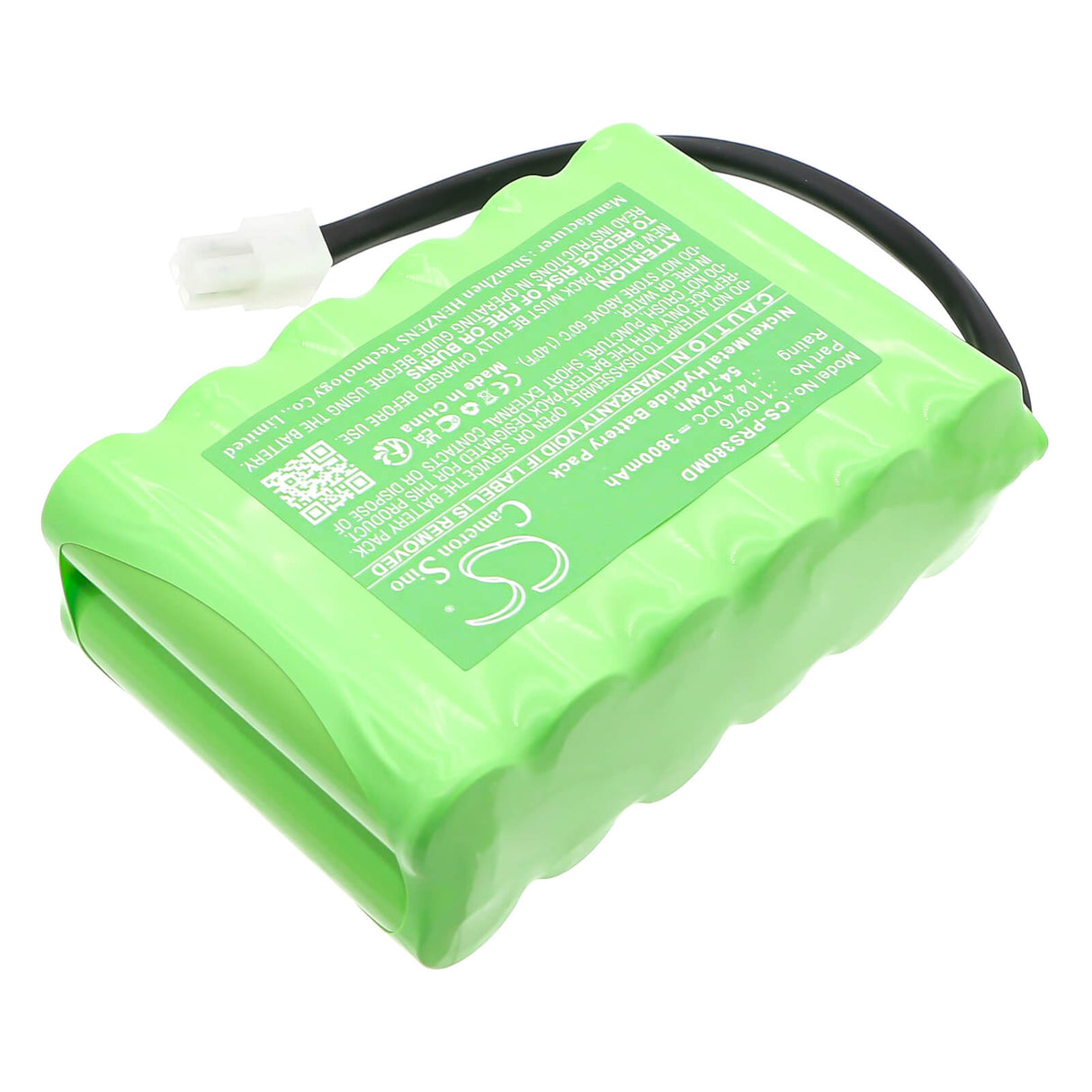 14.4V, Ni-MH, 3800mAh, Medical battery fits Progetti, 110976, defibrillator Rescue Life, defibrillator Rescue Life 38, 54.72Wh Medical Cameron Sino Technology Limited (Medical)