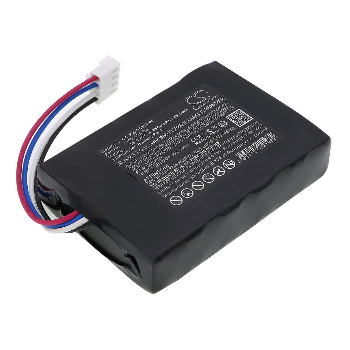 18.0V, Li-ion, 2500mAh, Lawn Mowers battery fits Powerplus, 103.138.06, POWXG6305, 45.00Wh Lawn Mowers Cameron Sino Technology Limited