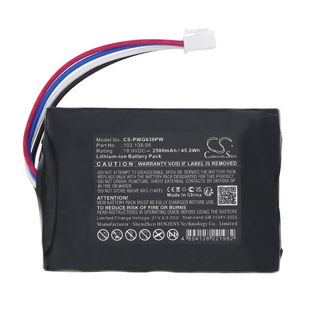 18.0V, Li-ion, 2500mAh, Lawn Mowers battery fits Powerplus, 103.138.06, POWXG6305, 45.00Wh Lawn Mowers Cameron Sino Technology Limited