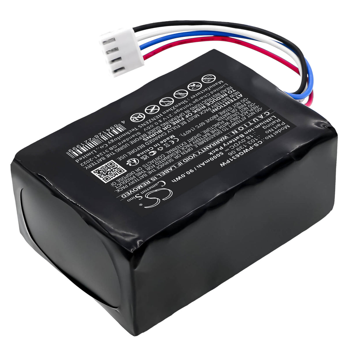 18.0V, Li-ion, 5000mAh, Lawn Mowers battery fits Powerplus, 103.139.06, POWXG6310, 90.00Wh Lawn Mowers Cameron Sino Technology Limited