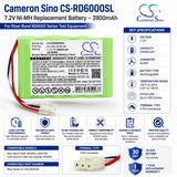 7.2V, Ni-MH, 3900mAh, Equipment battery fits Riser Bond, 61/160-0038-00, 6000, 6000dsl, 28.08Wh Equipment, Survey, Test Cameron Sino Technology Limited