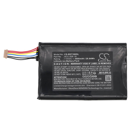 7.4V, Li-ion, 3600mAh, Tablet battery fits Dt Research, Dt390, 26.64Wh Tablet Cameron Sino Technology Limited