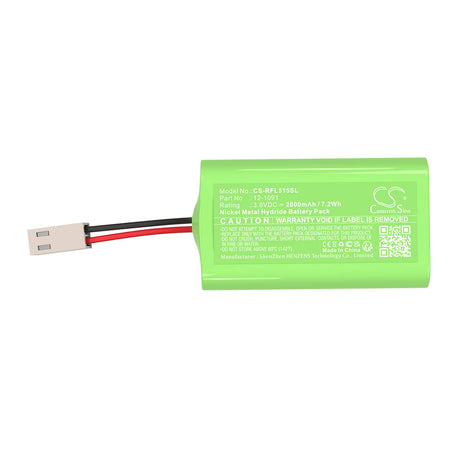 3.6V, Ni-MH, 2000mAh, Equipment, Survey, Test battery fits Geo-Fennel, 12-1091, Rotationslaser EL 515, 7.2Wh Equipment, Survey, Test Cameron Sino Technology Limited