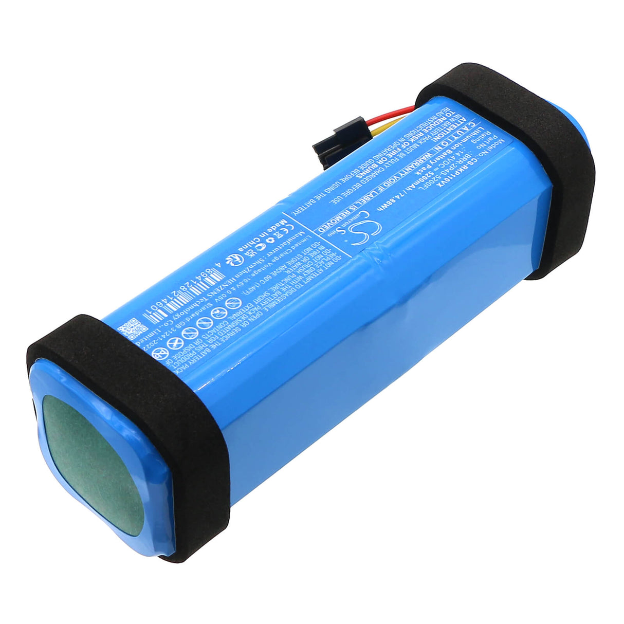 14.4V, Li-ion, 5200mAh, Vacuum battery fits Roborock, Brr-2p4s-5200fl, A8600rr, P10 Pro, 74.88Wh Vacuum Cameron Sino Technology Limited