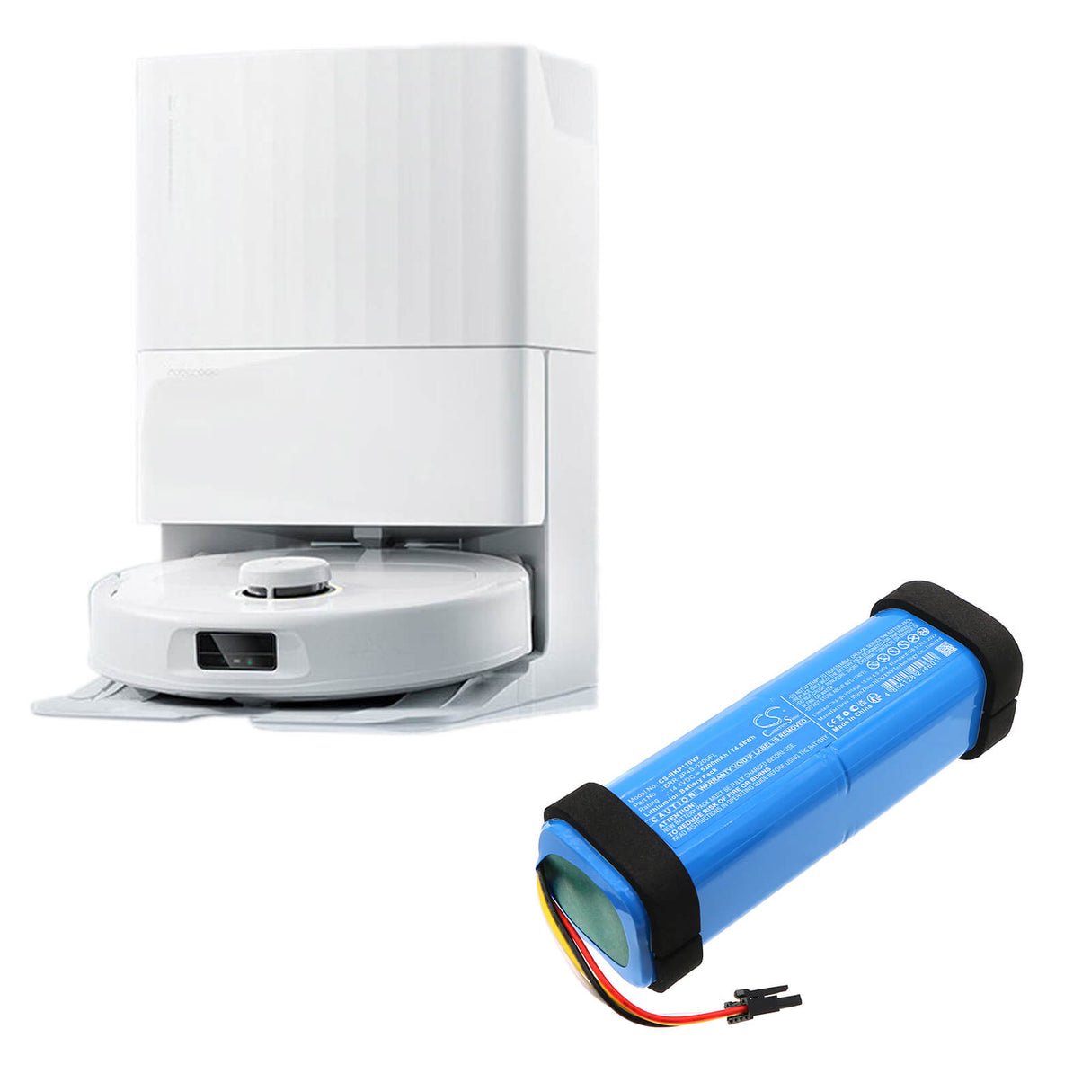 14.4V, Li-ion, 5200mAh, Vacuum battery fits Roborock, Brr-2p4s-5200fl, A8600rr, P10 Pro, 74.88Wh Vacuum Cameron Sino Technology Limited