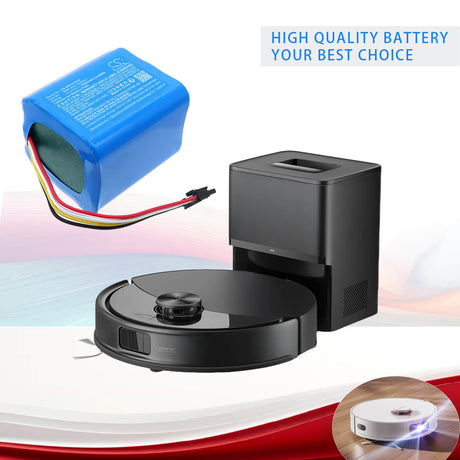 14.4V, Li-ion, 5200mAh, Vacuum battery fits Roborock, BRR-42C-5200AD, P20 Pro, 74.88Wh Vacuum Cameron Sino Technology Limited