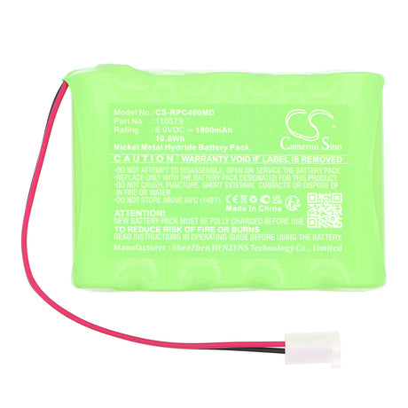 6.0V, Ni-MH, 1800mAh, Medical battery fits Respironics, 110579, 60 Monitor, Caradyne Criterion 40, 10.8Wh Medical Cameron Sino Technology Limited (Medical)