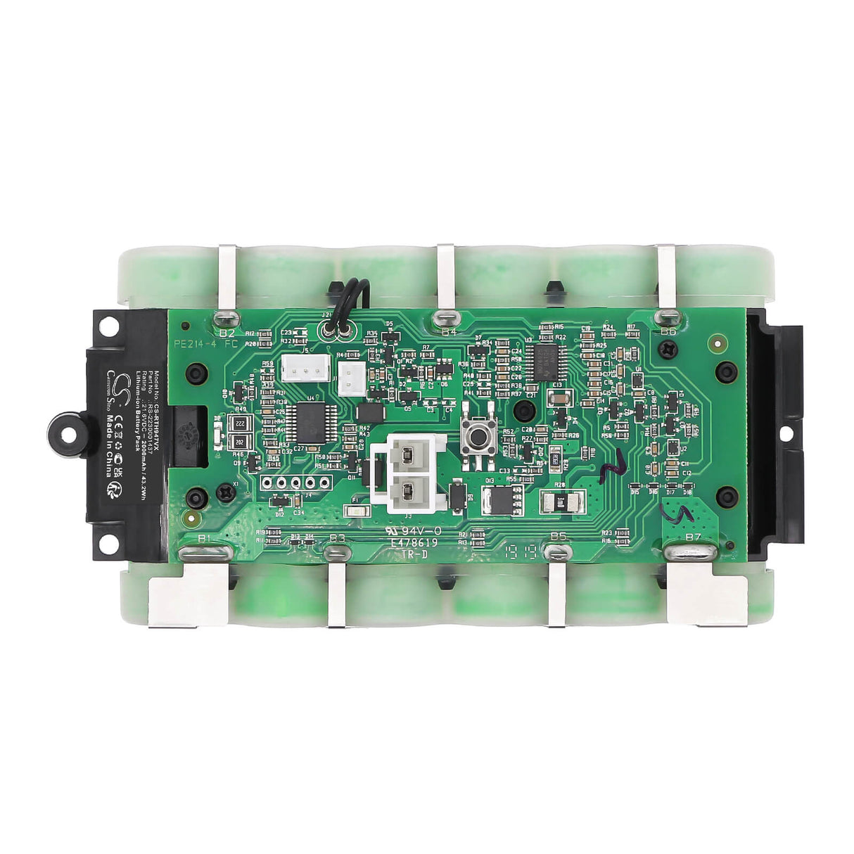 21.6V, Li-ion, 2000mAh, Vacuum battery fits Obh Nordica, RS-2230001437, AIR FORCE 360, AIR FORCE 560 FLEXION, 43.2Wh Vacuum Cameron Sino Technology Limited