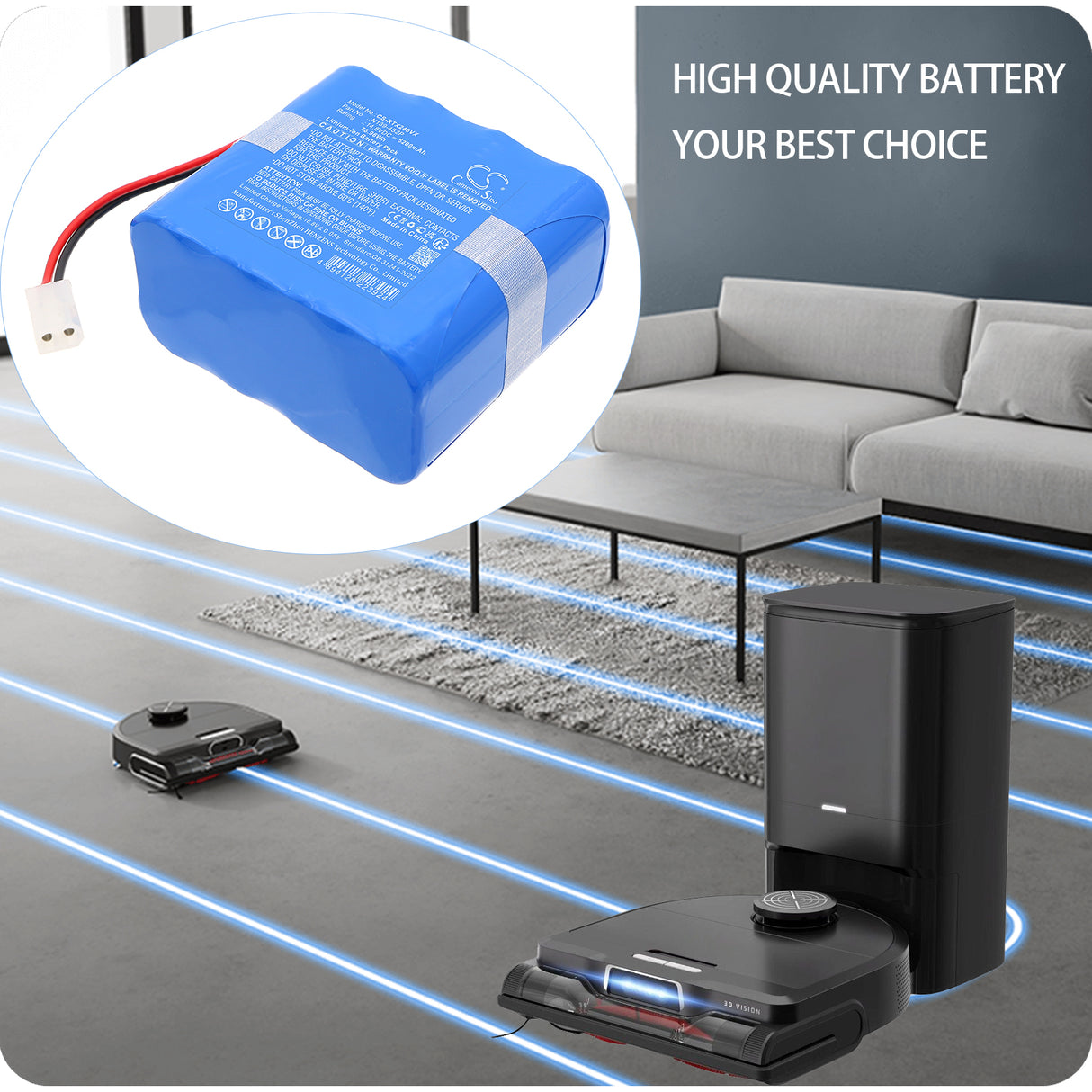 14.8V, Li-ion, 5200mAh, Vacuum battery fits Tefal, N139-4S2P, RG9495, 76.96Wh Vacuum Cameron Sino Technology Limited