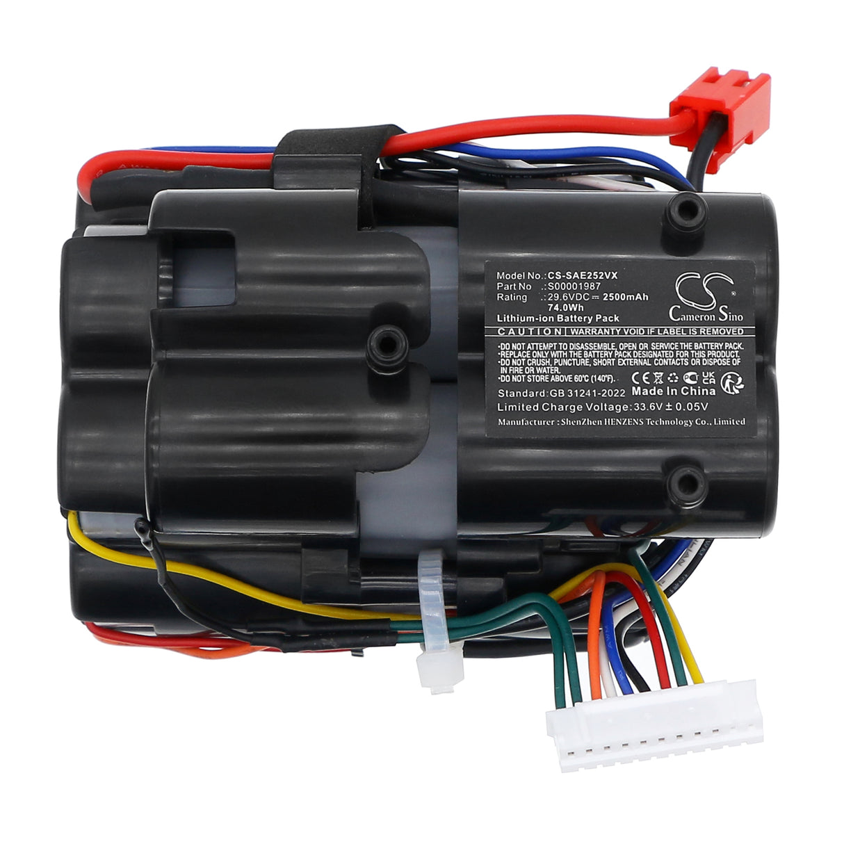 29.6V, Li-ion, 2500mAh, Vacuum battery fits Solac, S00001987, AE2529, AE2529 2JG, 74Wh Vacuum Cameron Sino Technology Limited
