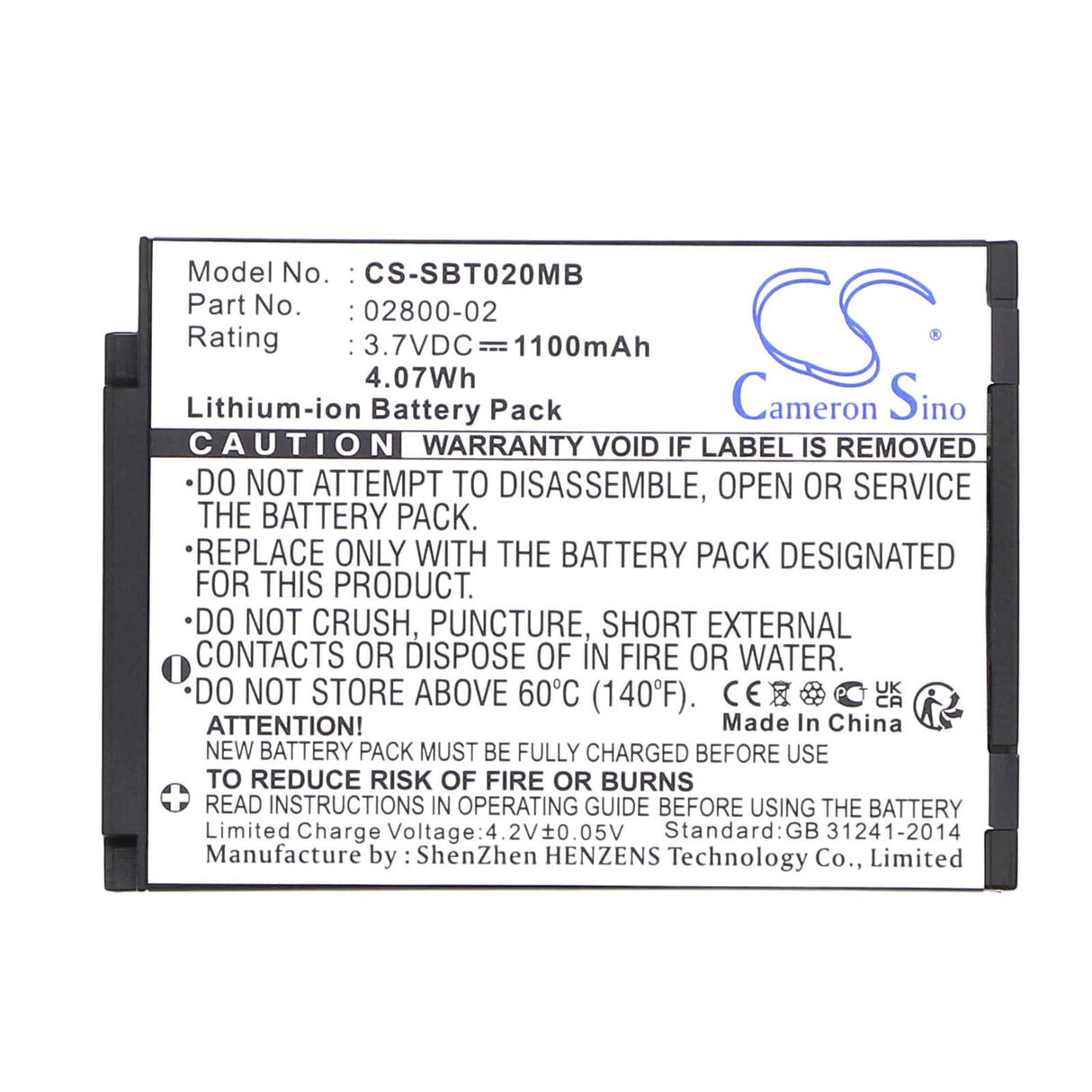 Babyphone Battery For Summer Baby, Baby Touch 02000, Baby Touch 02004 3.7v, 1100mah - 4.07wh BabyPhone Cameron Sino Technology Limited