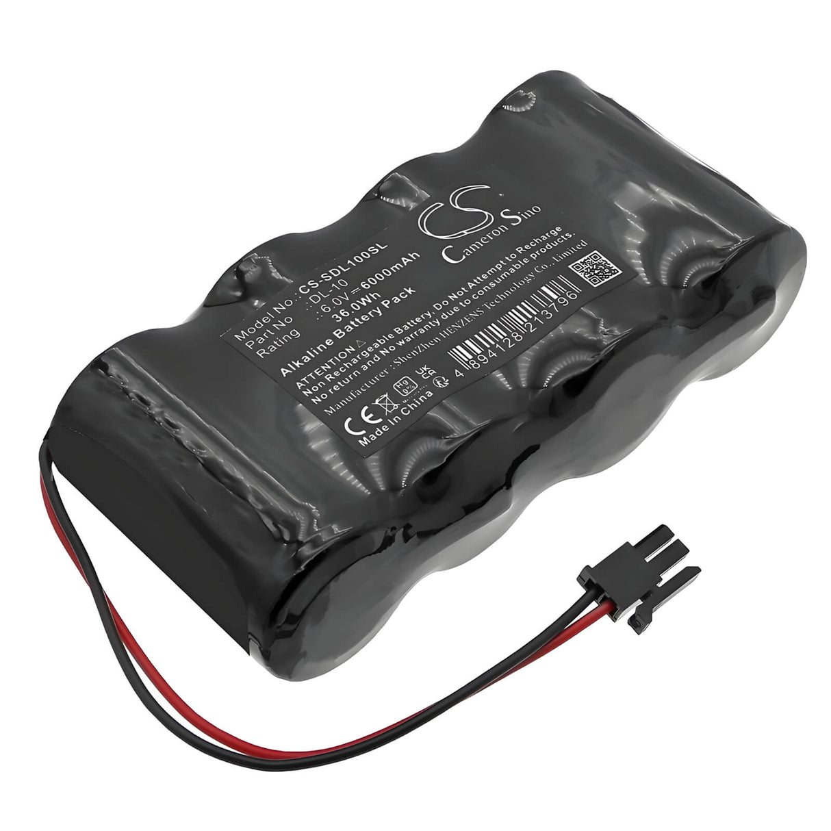 6.0V, Alkaline, 6000mAh, Door Lock battery fits Saflok, S1346-1, 36.0Wh Door Lock Cameron Sino Technology Limited