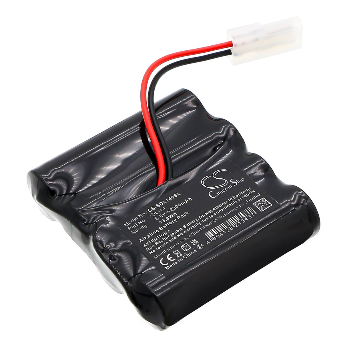 6.0V, Alkaline, 2300mAh, Door Lock battery fits Doorlock, Dl-14, 13.8Wh Door Lock Cameron Sino Technology Limited