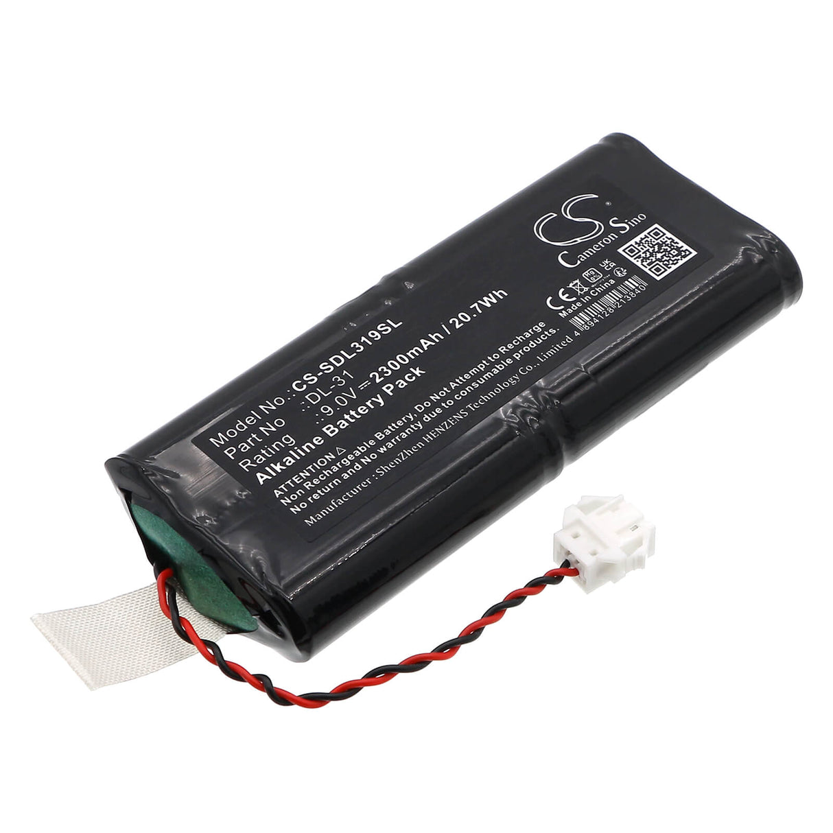 9.0V, Alkaline, 2300mAh, Door Lock battery fits Doorlock, Dl-31, Htl18, 20.7Wh Door Lock Cameron Sino Technology Limited