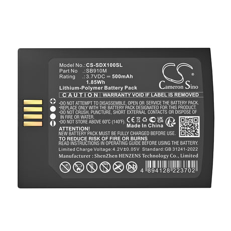 3.7V, Li-Polymer, 500mAh, Transmitters & Receiver battery fits Shure, 95A24863, ADX1M, ADX1M bodypack transmitter, 1.85Wh Transmitters & Receiver Cameron Sino Technology Limited