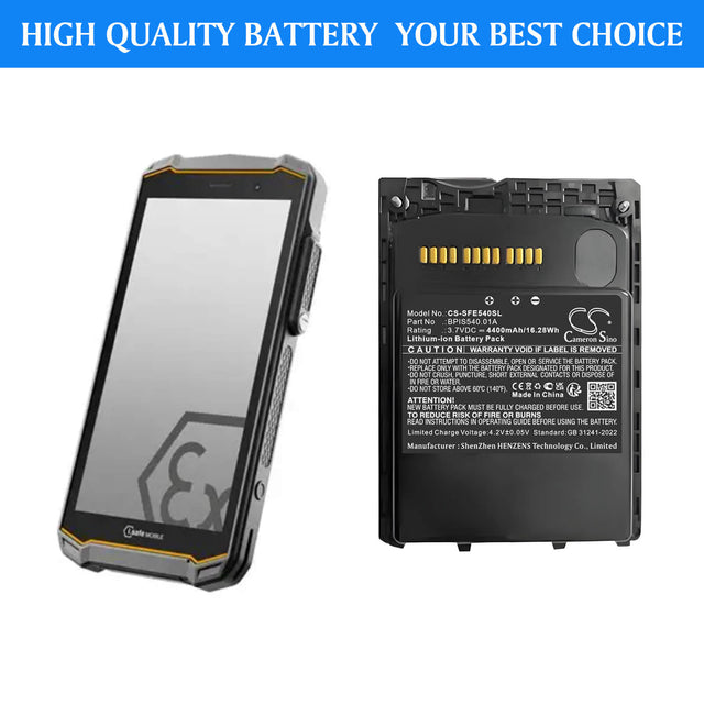 3.7V, Li-ion, 4400mAh, Barcode Scanner battery fits i.safe Mobile, BPIS540.01A, BPIS540.2A, BPIS540.2N, 16.28Wh Barcode Scanner Cameron Sino Technology Limited