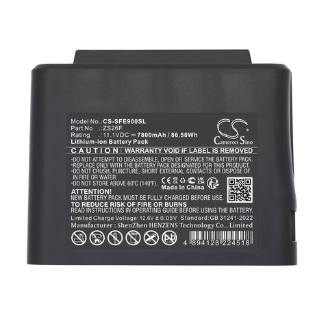 11.1V, Li-ion, 7800mAh, Equipment, Survey, Test battery fits Signalfire, ZS26F, AI-7 Optical Fiber Fusion Splicer, AI-7C Optical Fiber Fusion Splicer, 86.58Wh Equipment, Survey, Test Cameron Sino Technology Limited