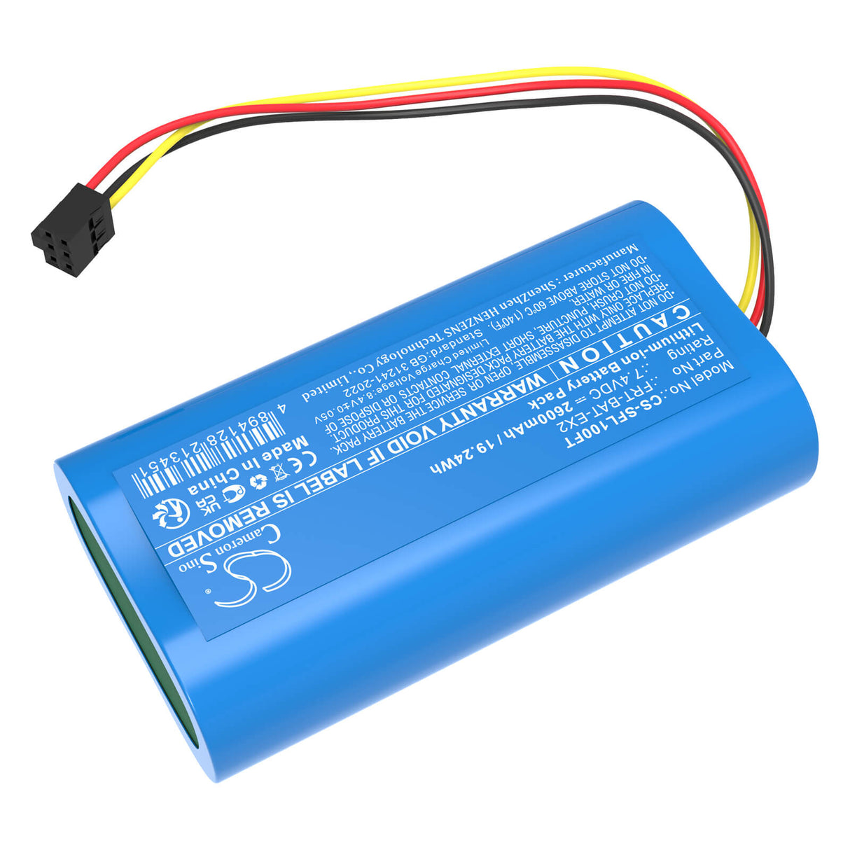 7.4V, Li-ion, 2600mAh, Flashlight battery fits Stripelight, Frt-ex, Frt-l1, 19.24Wh Flashlight Cameron Sino Technology Limited