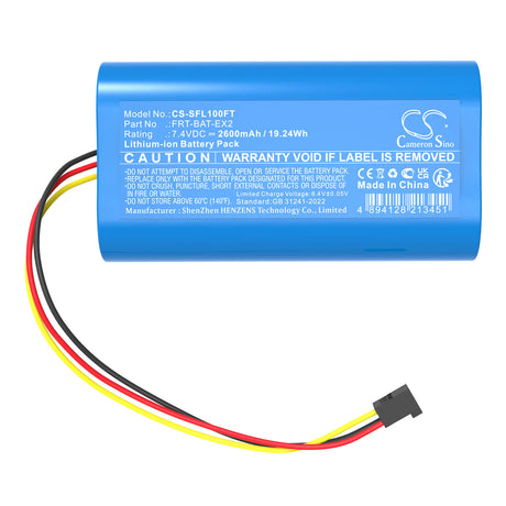 7.4V, Li-ion, 2600mAh, Flashlight battery fits Stripelight, Frt-ex, Frt-l1, 19.24Wh Flashlight Cameron Sino Technology Limited