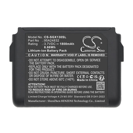 3.7V, Li-ion, 1800mAh, Transmitters & Receiver battery fits Shure, 95A24832, ADX1 bodypack transmitter, ADX1 Digital Wireless Bodypack Transmitter, 6.66Wh Transmitters & Receiver Cameron Sino Technology Limited