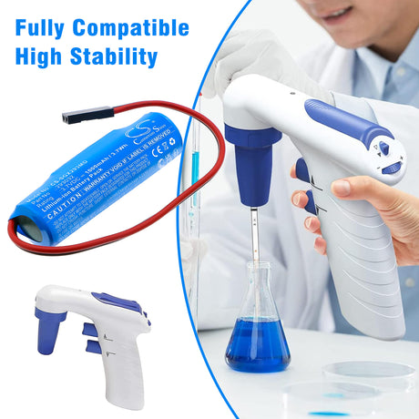 3.7V, Li-ion, 1000mAh, Medical battery fits Scilogex, 293032, Levo PLUS, Levo Plus Motorized Pipette Fi, 3.7Wh Medical Cameron Sino Technology Limited (Medical)