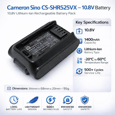 18.0V, Li-ion, 2250mAh, Vacuum battery fits Shark, Iw3120, Detect Pro, Iw1111, 40.50Wh Vacuum Cameron Sino Technology Limited