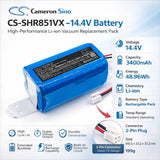 14.4V, Li-ion, 3400mAh, Vacuum battery fits Shark, Rv700_n, Rv720_n, Rv725_n, 48.96Wh Vacuum Cameron Sino Technology Limited