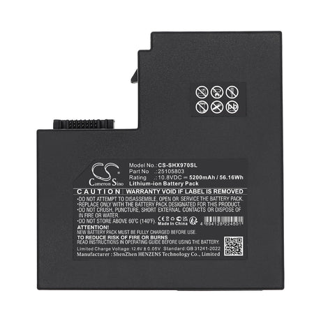 10.8V, Li-ion, 5200mAh, Equipment, Survey, Test battery fits Shinho, 25105803, S16 Fusion Splicer, X-11E Fusion Splicer, 56.16Wh Equipment, Survey, Test Cameron Sino Technology Limited