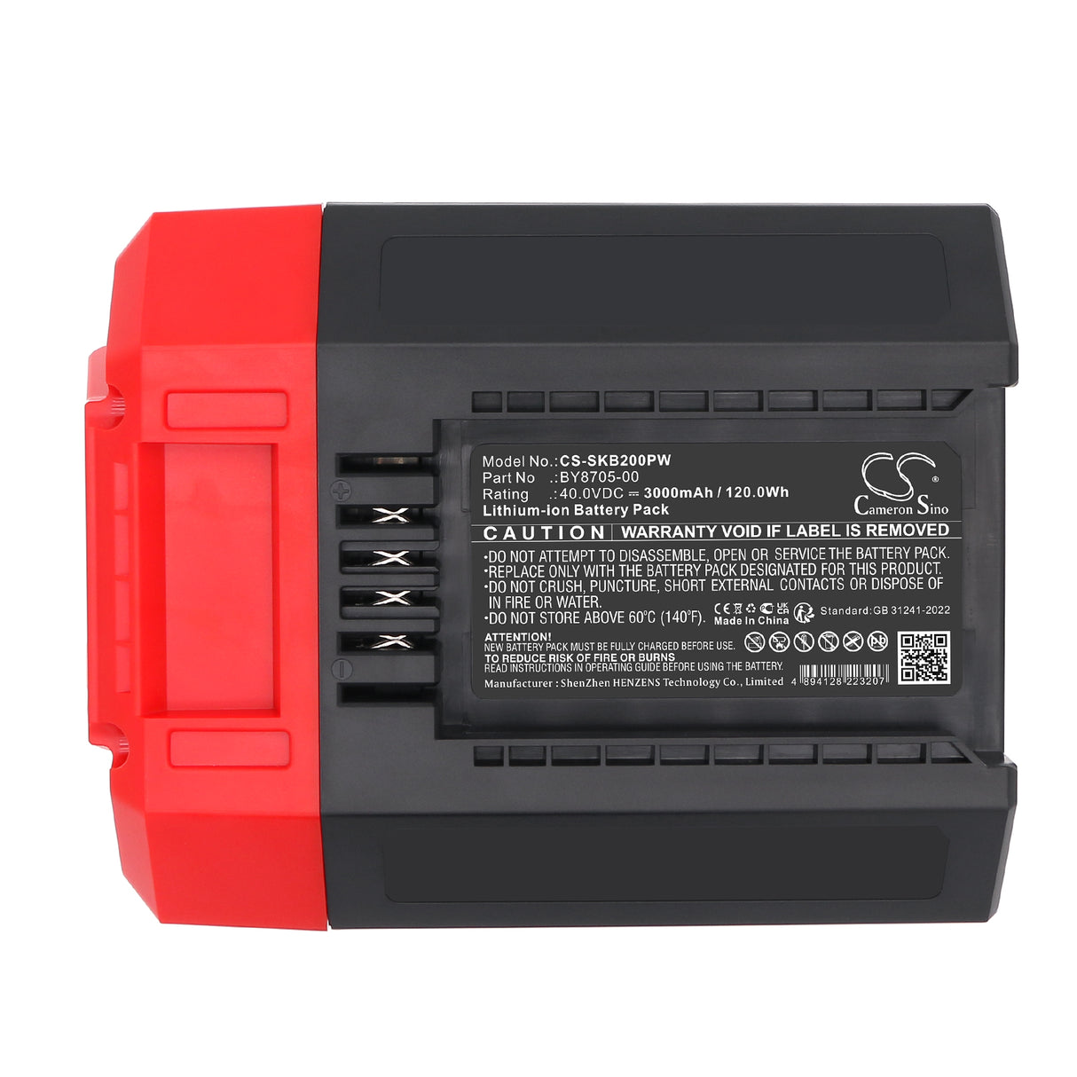 40V, Li-ion, 3000mAh, Gardening Tools battery fits Skil, BY8705-00, 24-inch 40V Hedge Trimmer, 40V 460CFM Leaf Blower, 120Wh Gardening Tools Cameron Sino Technology Limited (Dangerous Goods)