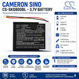 3.7V, Li-Polymer, 600mAh, Barcode Scanner battery fits Socket Mobile, FT623042P, S860, D840, 2.22Wh Barcode Scanner Cameron Sino Technology Limited
