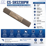 3.6V, Ni-MH, 3000mAh, Power Tools battery fits Skil, 4804048, 2000, 2125, 10.8Wh Power Tools Cameron Sino Technology Limited