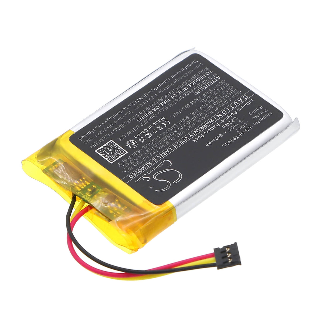 3.7V, Li-Polymer, 600mAh, Wireless Headset battery fits Shokz, LI267, Openfit T910 Charging Case, 2.22Wh Wireless Headset Cameron Sino Technology Limited