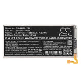 Sub Side 3.88V, Li-Polymer, 1890mAh, Mobile, SmartPhone battery fits Samsung, EB-BF917ABY, Galaxy W21 5G, Galaxy Z Fold2, 7.33Wh Mobile, SmartPhone Cameron Sino Technology Limited