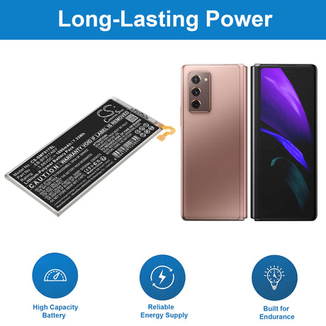 Sous-côté 3.88V, Li-Polymer, 1890mAh, batterie Mobile, SmartPhone compatible avec Samsung, EB-BF917ABY, Galaxy W21 5G, Galaxy Z Fold2, 7.33Wh Mobile, SmartPhone Cameron Sino Technology Limited
