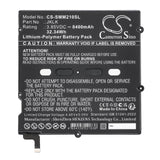 3.85V, Li-Polymer, 8400mAh, Tablet battery fits Sunmi, JKLK, M2 Max, P10010016, 32.34Wh Tablet Cameron Sino Technology Limited