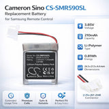 3.85V, Li-Polymer, 210mAh, Remote Control battery fits Samsung, BN59-01357A, BN59-01357F, BN59-01385A, 0.81Wh Remote Control Cameron Sino Technology Limited