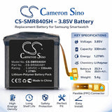 3.85V, Li-Polymer, 330mAh, Smartwatch battery fits Samsung, Eb-br840aby, Galaxy Watch3 45mm, Sm-r840, 1.27Wh Smartwatch Cameron Sino Technology Limited