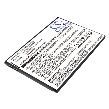 3.85V, Li-Polymer, 4800mAh, Tablet battery fits Samsung, EB-BX306GBY, Galaxy Tab Active 5 (WiFi), Galaxy Tab Active 5 5G, 18.48Wh Tablet Cameron Sino Technology Limited