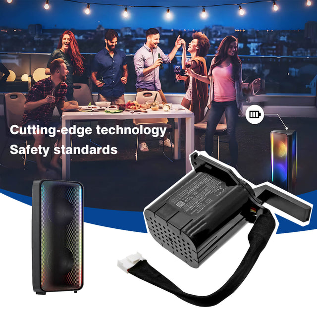 7.4V, Li-ion, 7200mAh, Speaker battery fits Samsung, AH81-15582A, MX-ST40B, MX-ST40B/XY, 53.28Wh Speaker Cameron Sino Technology Limited