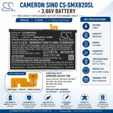 3.86V, Li-Polymer, 9800mAh, Tablet battery fits Samsung, EB-BX828ABE, Galaxy Tab S10+, SM-X620, 37.83Wh Tablet Cameron Sino Technology Limited