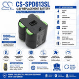 4.8V, Ni-MH, 10000mAh, Equipment battery fits Spectra Precision, 2414-3001, DG613, Dg613g, 48Wh Equipment, Survey, Test Cameron Sino Technology Limited