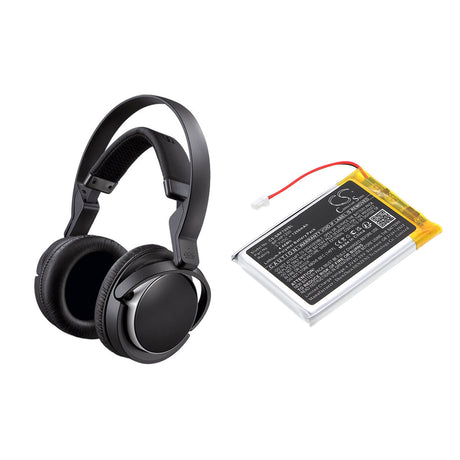 3.7V, Li-Polymer, 1200mAh, Wireless Headset battery fits Sony, Bp-hp1200, Mdr-ds7000, Mdr-rf7000, 4.44Wh Wireless Headset Cameron Sino Technology Limited