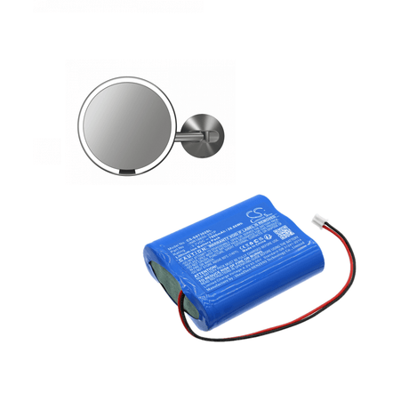 3.7V, Li-ion, 7800mAh, Cosmetic Mirror Battery fits Simplehuman, Bt1080, St3024, ST3002, 28.86Wh Cosmetic Mirror Cameron Sino Technology Limited