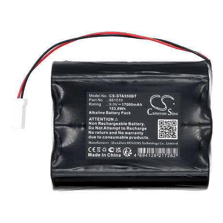 9.0V, Alkaline, 17000mAh, Alarm System battery fits Silentron, 861010, 5501, 5503, 153.0Wh Alarm System Cameron Sino Technology Limited