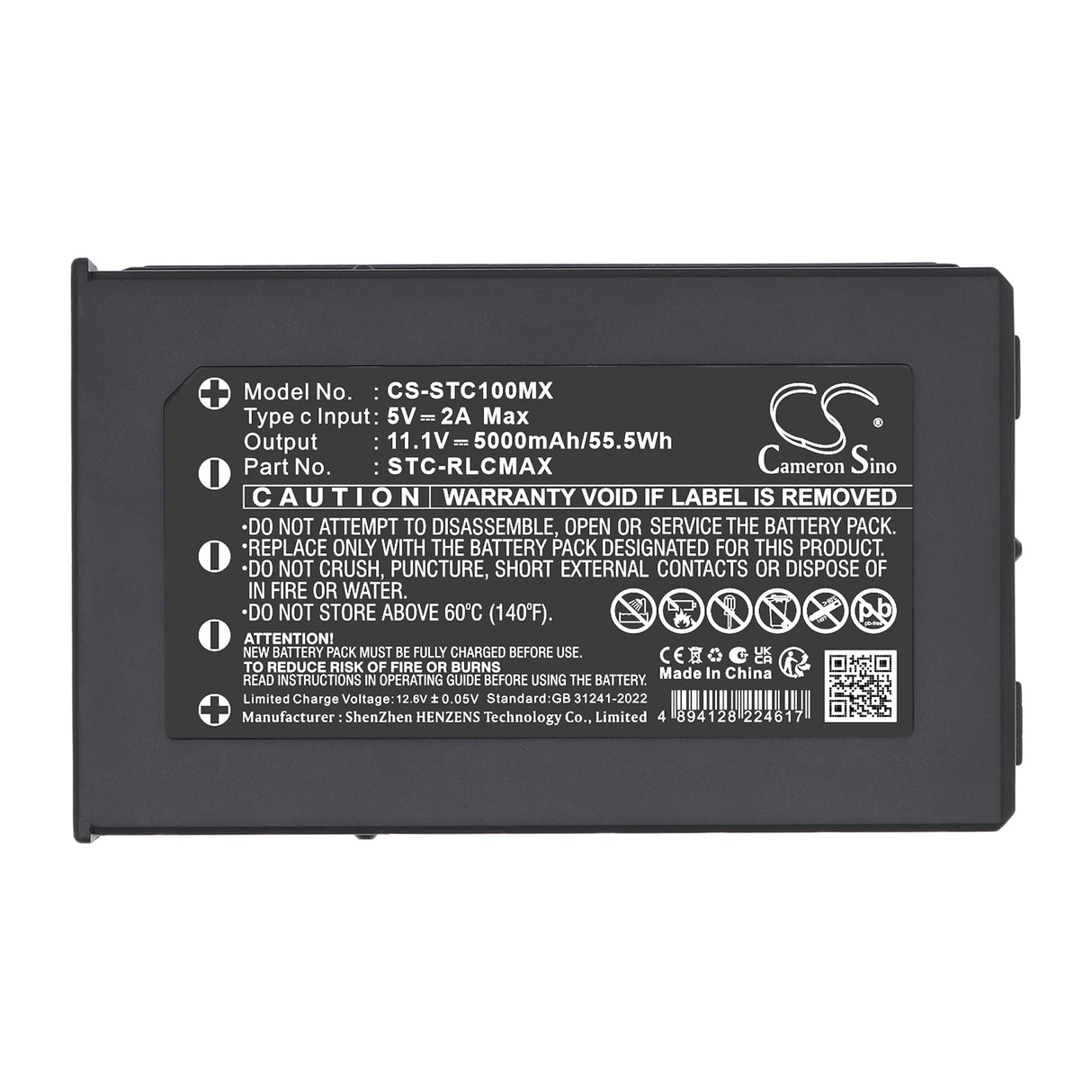 11.1V, Li-Polymer, 5000mAh, Sports & Outdoors battery fits Stealth Cam, STC-RLCMAX, Deceptor Max, FieldMax, 55.5Wh Sports & Outdoors Cameron Sino Technology Limited