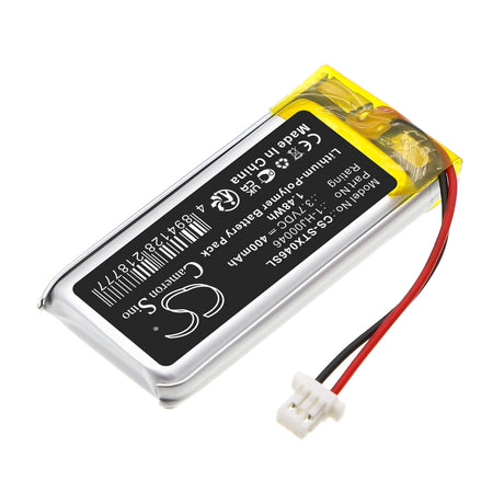 3.7V, Li-Polymer, 400mAh, Wireless Headset battery fits Samson, 1-hj00046, Atx Wireless Transmitter, 1.48Wh Wireless Headset Cameron Sino Technology Limited