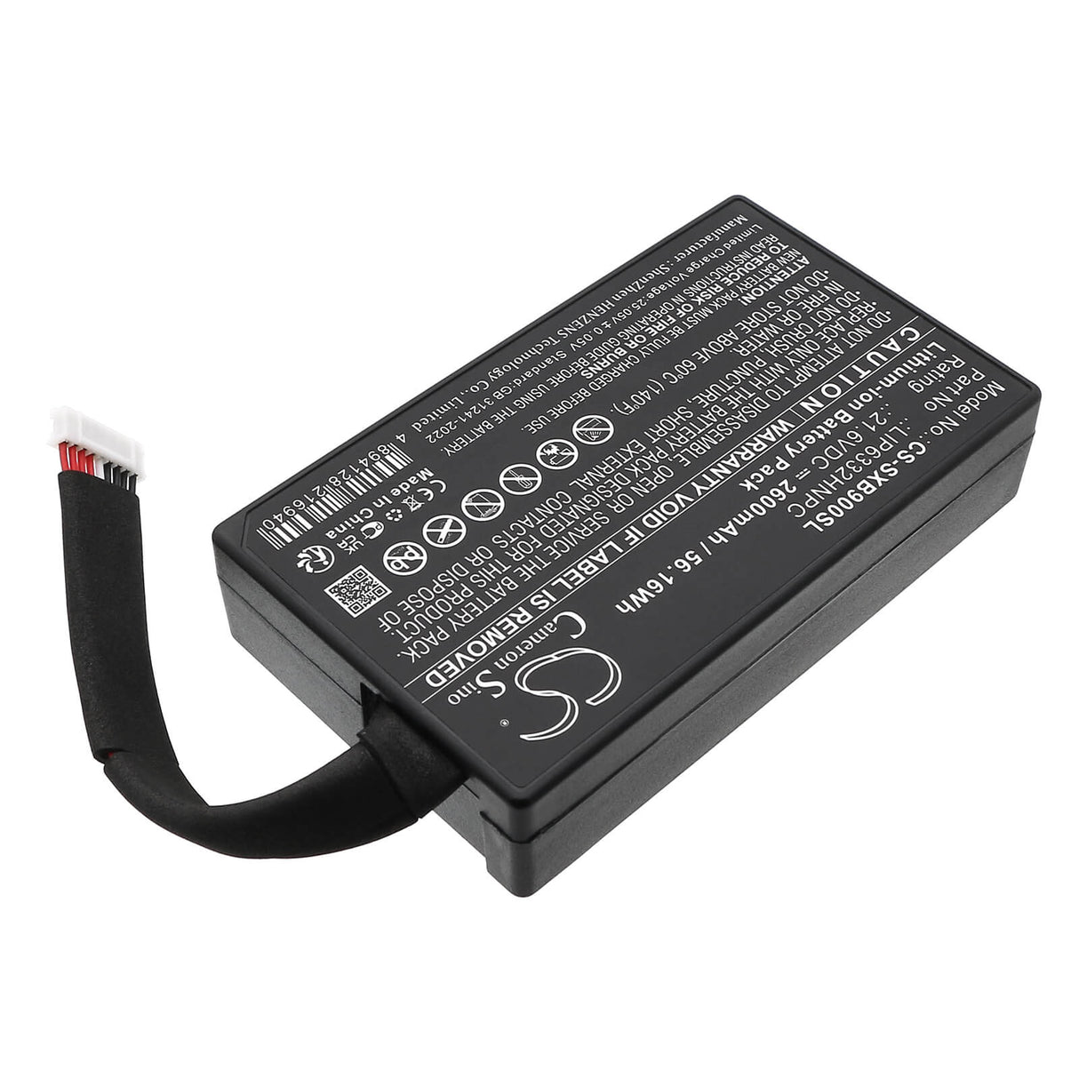 21.6V, Li-ion, 2600mAh, Speaker battery fits Sony, 1-853-679-11, GTK-XB90, 56.16Wh Speaker Cameron Sino Technology Limited
